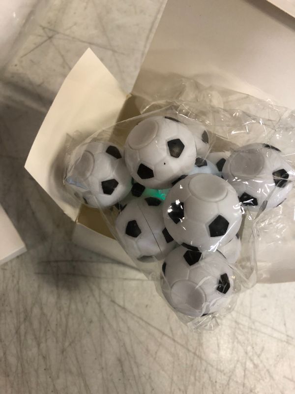 Photo 5 of 12 Pcs Soccer Party Favors Goodie Bag Stuffers LED Light up Soccer Stress Balls Fidget Toys Glow in the Dark Balls