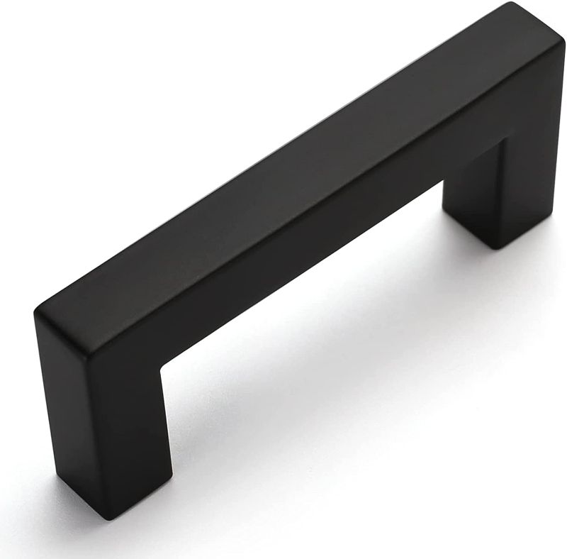Photo 1 of 10 Pack 3 Inch Cabinet Pulls Black Drawer Pulls,Black Handles Stainless Steel Kitchen Cabinet Hardware for Cabinets and Drawers
