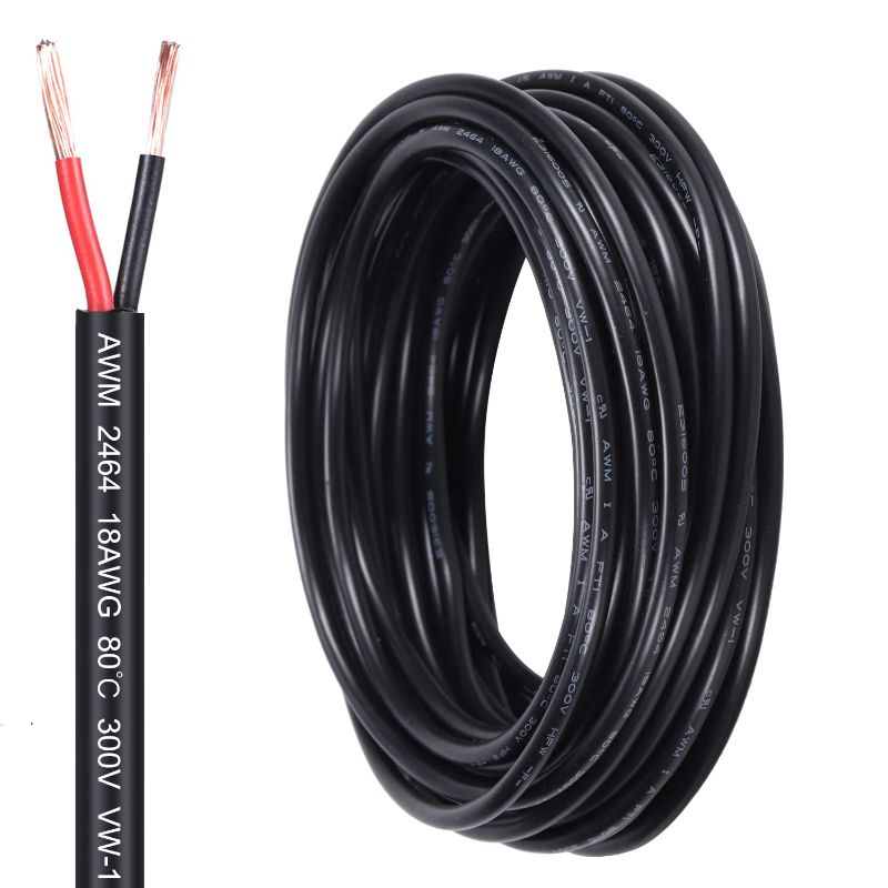 Photo 1 of 2 x 0.75 mm POWER CABLE TWIN 16.5ft
