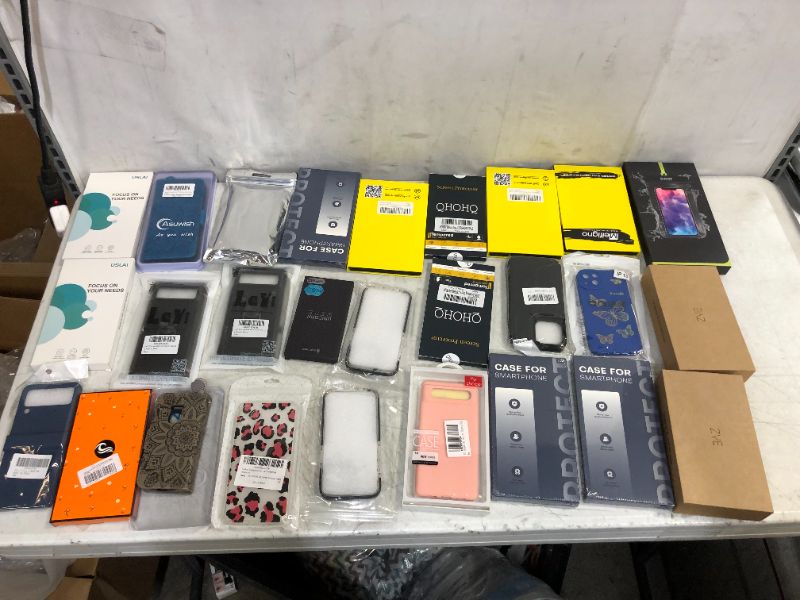 Photo 1 of 27 PCS PHONE CASE LOT -- NEW CASES -- SOLD AS IS 