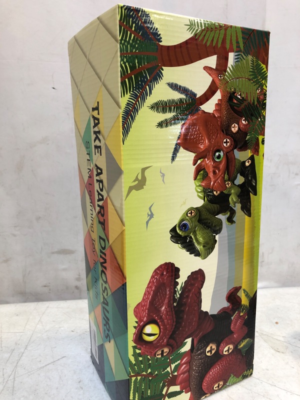 Photo 2 of 3 Pcs Take Apart Dinosaur Toys for 3 4 5 6 7 Year Old Boys Birthday Gifts with Dinosaur Eggs, Kids STEM Toys Dinosaur Toys for Kids 3-5 5-7 with Electric Drill