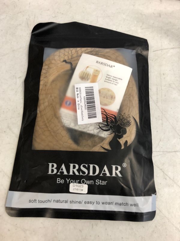 Photo 1 of BARSDAR 26 inch Ponytail Extension Long Straight Wrap Around Clip in Synthetic Fiber Hair for Women - Strawberry Blonde mix Bleach Blonde Evenly
