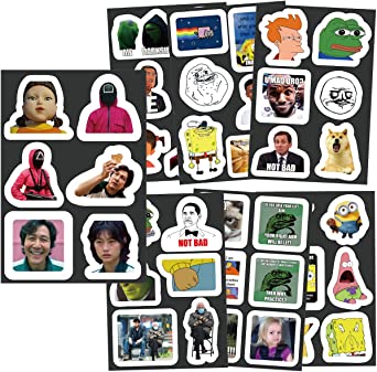 Photo 1 of 52PCS Meme Funny Stickers for Teachers Adults Teens Kids - 3 PACKS 