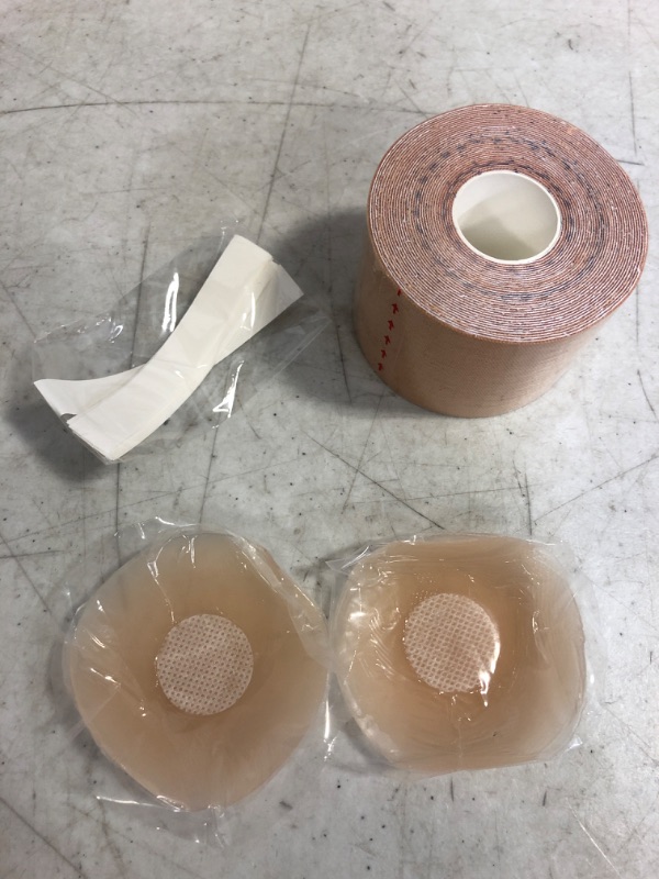 Photo 1 of Boob Tape, Breast Lift Tape Athletic Body Tape for Lift Support Boobytape Invisible Bra-Beige
