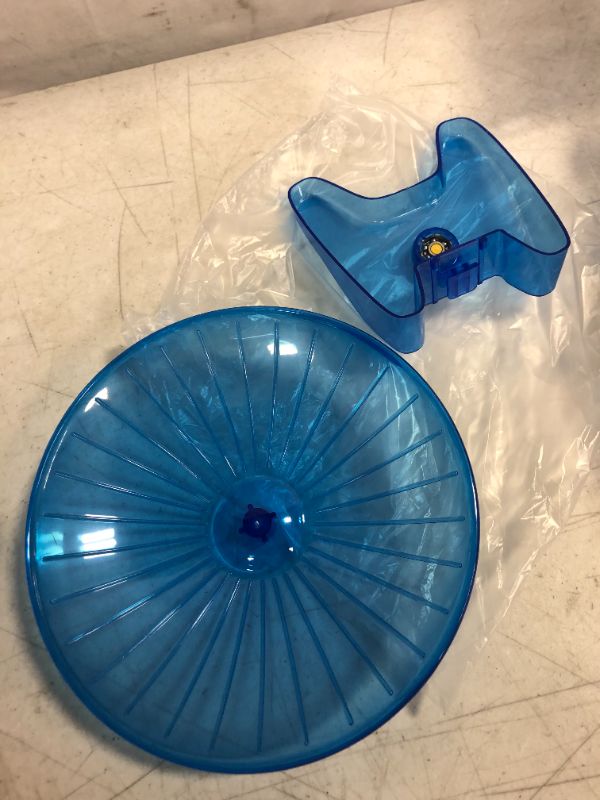 Photo 1 of  Hamster Flying Saucer Silent Running Exercise Wheel for Gerbil Rat Mouse Hedgehog Small Animals (Blue)
