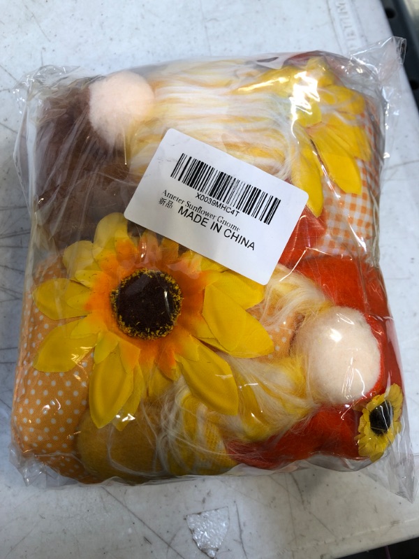 Photo 2 of Ameter Thanksgiving Gnomes Decorations, 2pcs Sunflower Plush Thanksgiving Gnomes, Fall Gnomes Decorations for Home Kitchen Shelf Party Table Decorations for Office