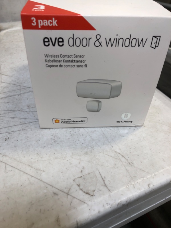 Photo 1 of Eve Door Window Wireless Contact Sensor (3-Pack)