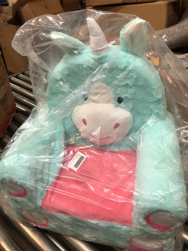 Photo 1 of Animal Adventure | Sweet Seats | Teal Unicorn | Soft Plush Children's Chair