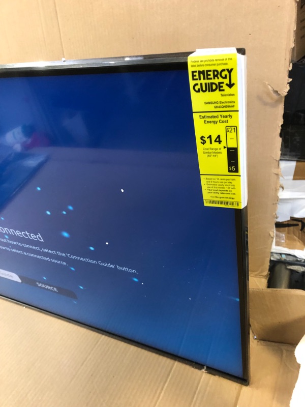 Photo 12 of SAMSUNG 43-Inch Class Neo QLED 4K UHD QN90A Series Mini LED Quantum HDR 24x, Object Tracking Sound+, Ultra Viewing Angle, Smart TV with Alexa Built-In (QN43QN90AAFXZA, 2021 Model), Titan Black 43 in TV Only
