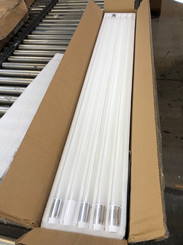 Photo 3 of 20 Pack 4FT LED T8 Hybrid Type A+B Light Tube, 18W, Plug & Play or Ballast Bypass, Single-Ended OR Double-Ended, 5000K, 2400lm, Frosted Cover, T8 T10 T12 for G13, , 120-277V, UL Listed 4 Ft | 5000k