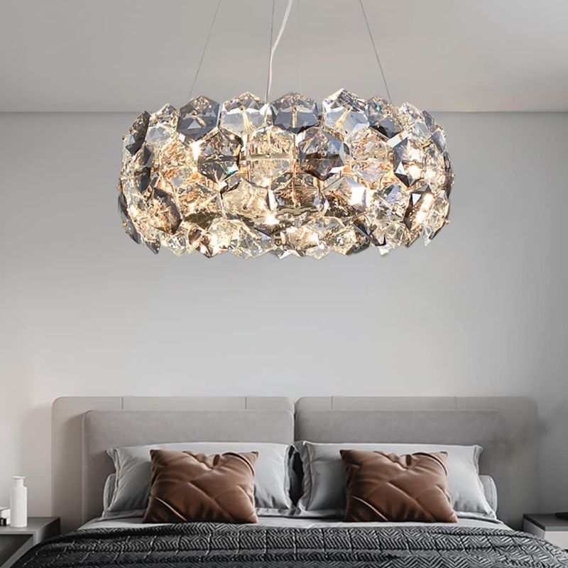 Photo 1 of Chandelier Lighting Modern Round Pendant Light Fixture Luxury Ceiling Light for Dining Room Living Room Bedroom Hotel Foyer (HD1005