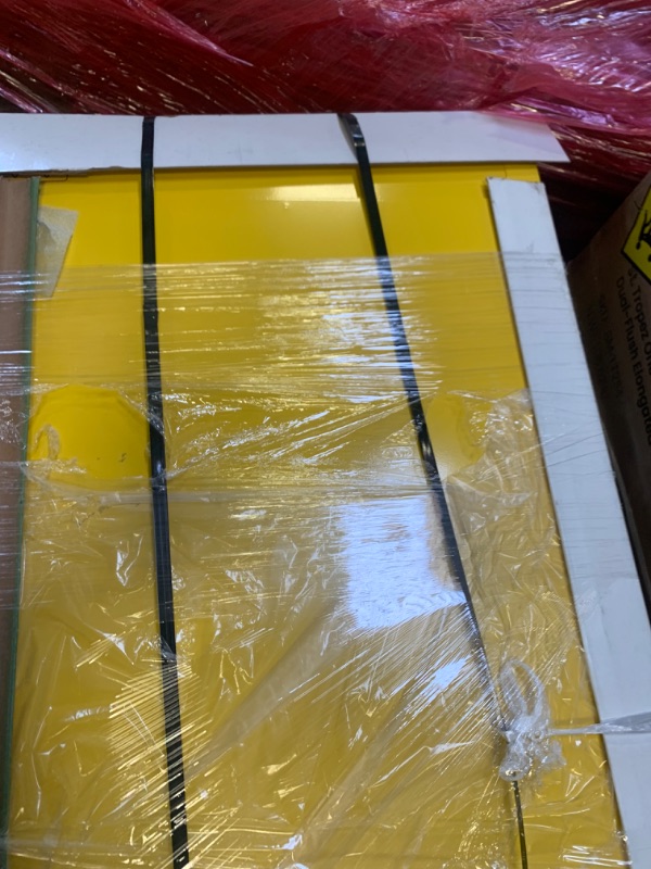 Photo 4 of Justrite 893020 Sure-Grip EX Flammable Safety Cabinet, 2 Door, Self Closing, Dimensions (H x W x D): 44 x 43 x 18 inch (1118 x 1092 x 457 mm); 30 gal. (114L) Yellow --- No Box Packaging, Item is New, Very Minor Dings to Metal Edges, Corners from Shipping 