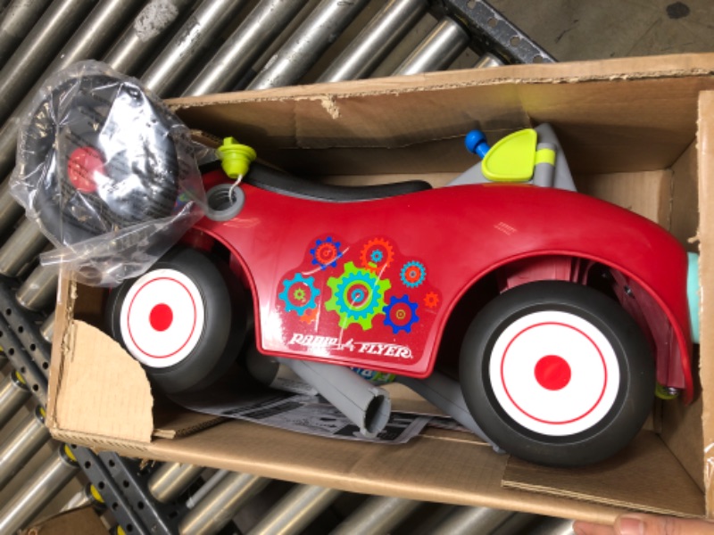 Photo 2 of Radio Flyer Busy Buggy, Sit to Stand Toddler Ride On Toy, Ages 1-3, Red Kids Ride On Toy