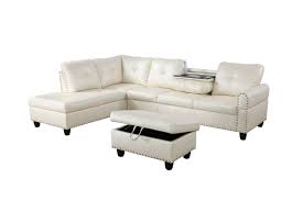 Photo 1 of 2 BOX SET - Star Home Living Sectional Sofa 103.5" X 74.5" X35"H, Grey White --- Box Packaging Damaged, Item is New, No Damage To Item