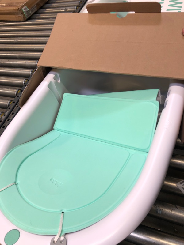 Photo 3 of 4-in-1 Grow-with-Me Bath Tub by Frida Baby Transforms Infant Bathtub to Toddler Bath Seat with Backrest for Assisted Sitting in Tub