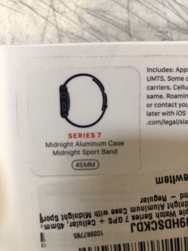 Photo 9 of Apple Watch Series 7 [GPS + Cellular 45mm] Smart Watch w/ Midnight Aluminum Case with Midnight Sport Band. Fitness Tracker
BOTH FACTORY SEALED-->SEE PHOTOS\
NEW