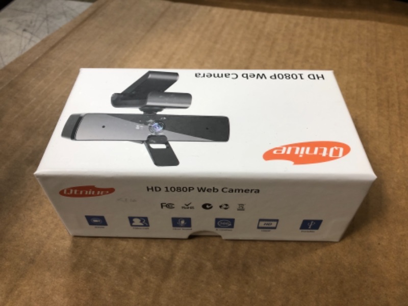 Photo 2 of Qtniue Webcam with Microphone and Privacy Cover, FHD Webcam 1080p, Desktop or Laptop and Smart TV USB Camera for Video Calling, Stereo Streaming and Online Classes 30FPS