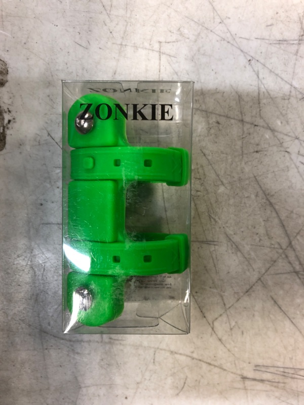 Photo 2 of ZONKIE Bike Bottle Cage Mounting Base, Cup Mounting Base for Many Kinds Bikes, Fits Most Stroller Drink Holder, Silicone Material, Many Colors are Available. Green