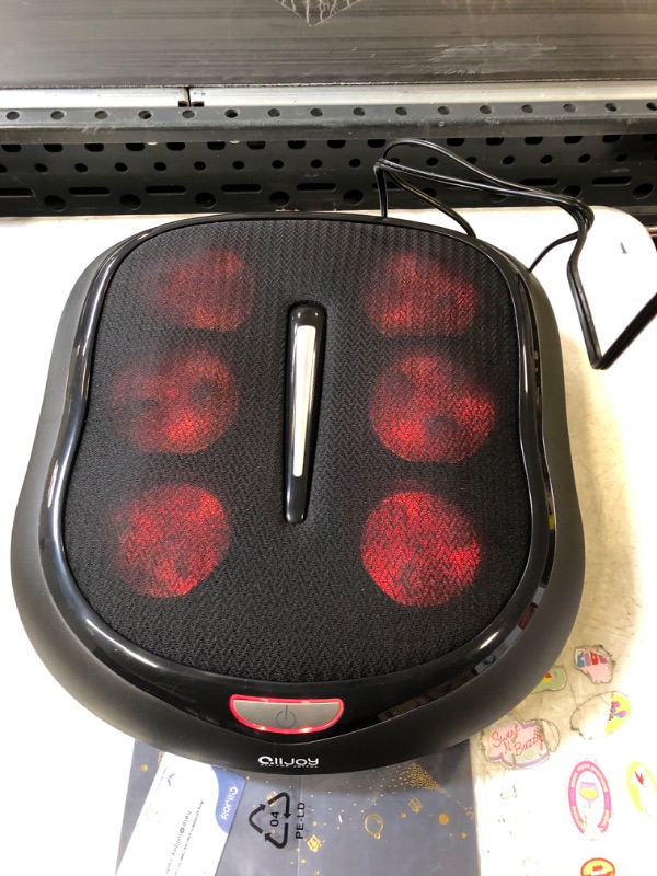 Photo 2 of Foot Massager with Heat, Alljoy Shiatsu Heated Electric Foot Massager Deep Kneading Feet & Back Massager Machine for Muscle Fatigue Relief, Home and Office Use