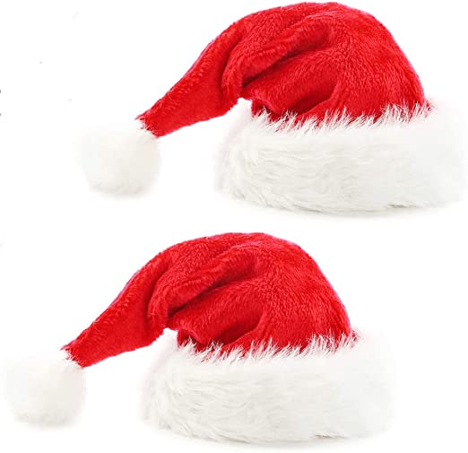 Photo 1 of Christmas Hat, Xmas Hat Holiday Unisex Santa Hat For Party Supplies
