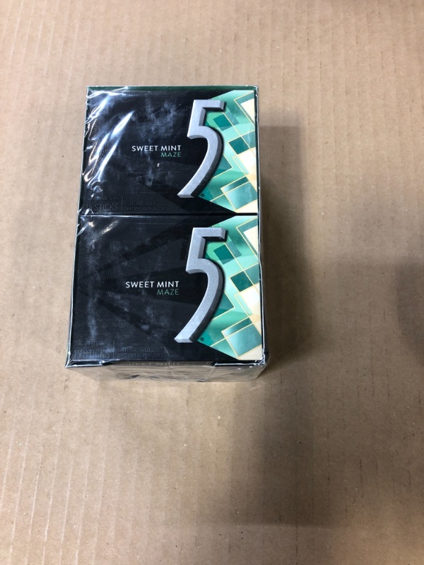 Photo 2 of 5 Gum Sweet Mint Sugarfree Gum, 15 Piece (10 Packs) Maze Exp 03/01/23