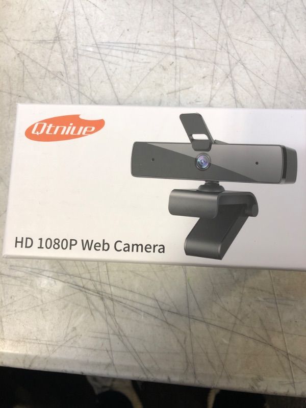 Photo 2 of Qtniue Webcam with Microphone and Privacy Cover, FHD Webcam 1080p, Desktop or Laptop and Smart TV USB Camera for Video Calling, Stereo Streaming and Online Classes 30FPS