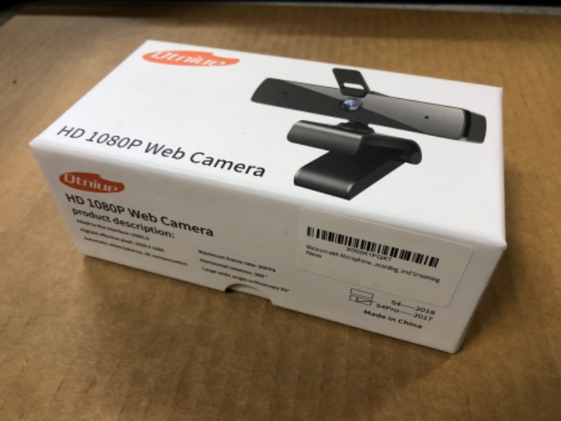 Photo 2 of Qtniue Webcam with Microphone and Privacy Cover, FHD Webcam 1080p, Desktop or Laptop and Smart TV USB Camera for Video Calling, Stereo Streaming and Online Classes 30FPS