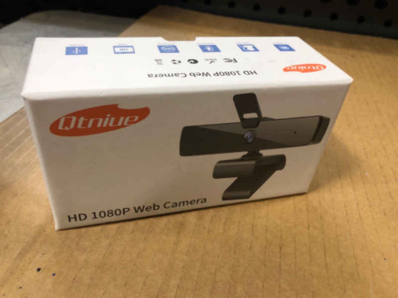 Photo 2 of Qtniue Webcam with Microphone and Privacy Cover, FHD Webcam 1080p, Desktop or Laptop and Smart TV USB Camera for Video Calling, Stereo Streaming and Online Classes 30FPS