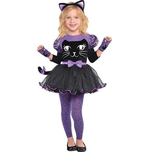 Photo 1 of Amscan Girls Miss Meow Cat Costume - Toddler (3-4), Multicolor
