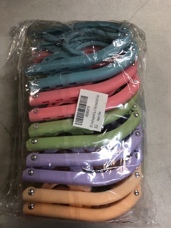 Photo 1 of 20 Pcs Travel Hangers with Clips- Portable Folding Clothes Hangers Travel Accessories Foldable Clothes Drying Rack for Travel