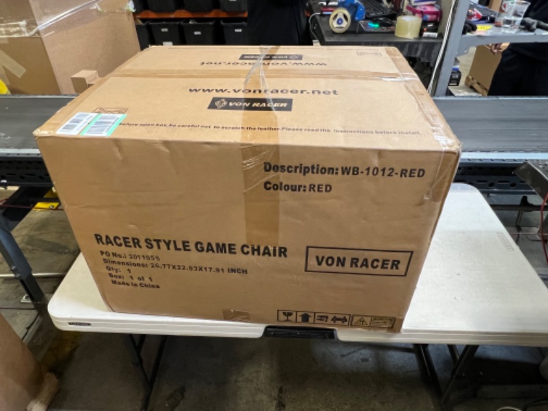 Photo 4 of VON RACER Video Game Chair with Speakers, 2.1 Audio Foldable Floor Gaming Chair, Pedestal PC Chair 2 Speakers and 4” Subwoofer