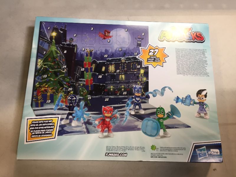 Photo 3 of Kids Advent Calendar, 24 Daily Surprise Toys Including PJ Masks Action Figures, Accessories, and Stickers, Countdown Calendar, Ages 3 and Up