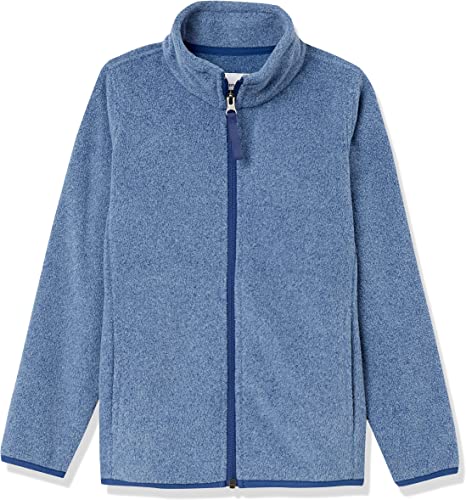 Photo 1 of Amazon Essentials Boys and Toddlers' Polar Fleece Full-Zip Mock Jacket - MEDIUM -