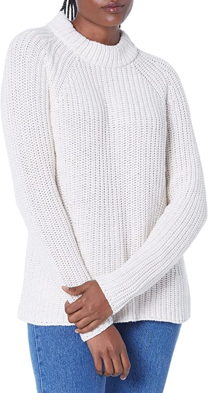 Photo 1 of Goodthreads Women's Relaxed-Fit Cotton Shaker Stitch Mock Neck Sweater - XS - 