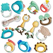 Photo 1 of Baby Toys Baby Rattles 13 pcs, Baby Teething Toys, Teething Toys for Babies, Infant Shaker, Teether, Grab and Spin Rattles, Newborn Toys for 0, 3, 6, 9, 12 Months Baby Girls Boys----factory sealed