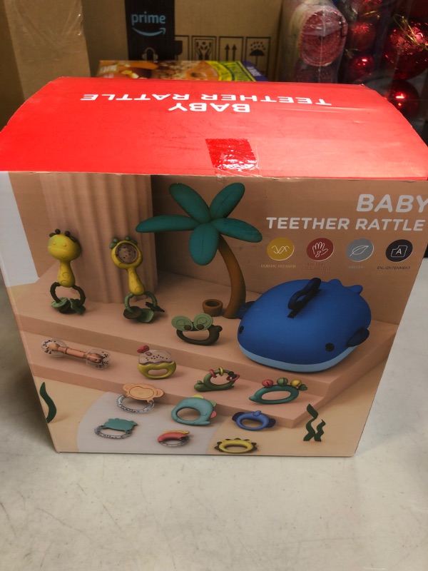 Photo 2 of Baby Toys Baby Rattles 13 pcs, Baby Teething Toys, Teething Toys for Babies, Infant Shaker, Teether, Grab and Spin Rattles, Newborn Toys for 0, 3, 6, 9, 12 Months Baby Girls Boys----factory sealed