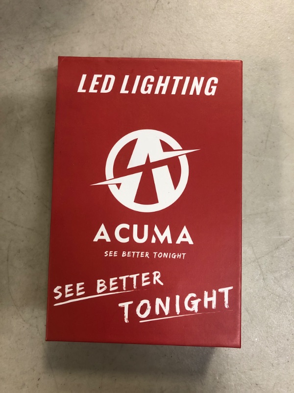Photo 2 of Acuma H4/9003 LED Headlight Bulbs, 60W 15000 Lumens Super Bright Acme-Xs Chips, 6000K Cool White Conversion Kit, IP68 Waterproof, Quick Installation, Pack of 2 H4/9003/HB2
