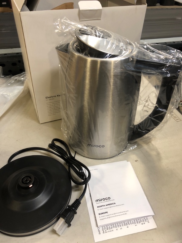 Photo 2 of 1.7 Liter Miroco Kettle EK001 Boiler -Miroco Milk Frother Electric MI-F001