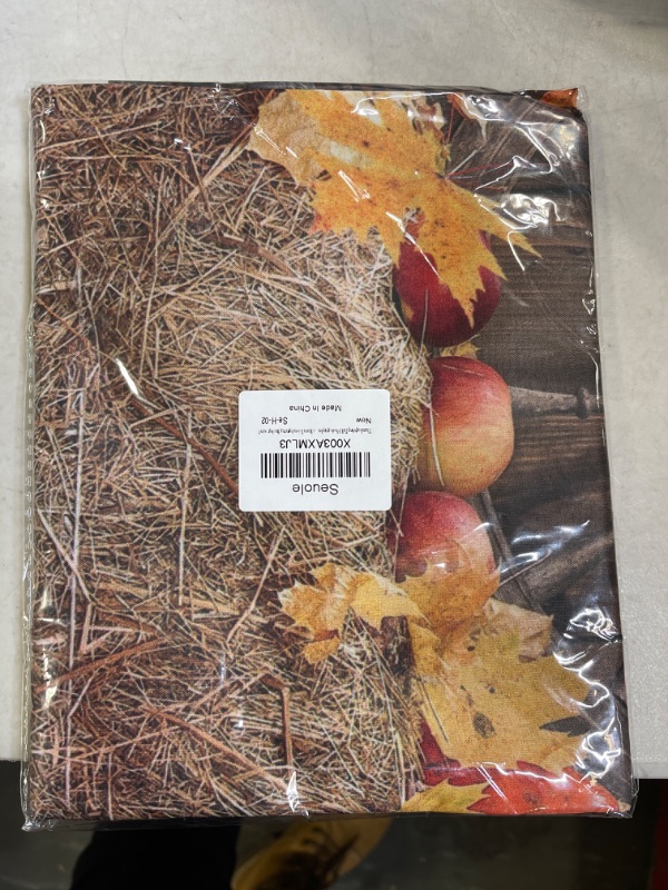 Photo 2 of Thanksgiving Fall Photography Backdrop, 71x43 inch Autumn Harvest Barn Friendsgiving Background