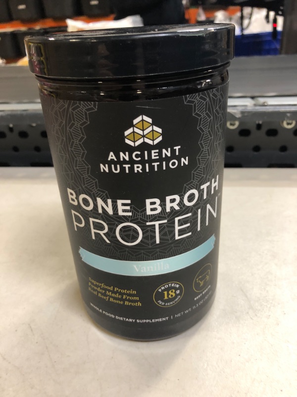 Photo 1 of Ancient Nutrition Bone Broth Protein Powder, Salted Caramel, 19g Protein per Serving, Beef, Supports Healthy Skin, Gut Health, Joint Supplement, Gluten Free, Paleo and Keto Friendly, 20 Servings Salted Caramel (Beef) 20 Servings (Pack of 1)----exp date 02