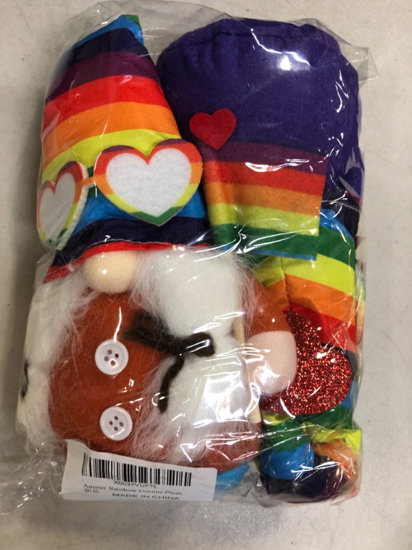 Photo 2 of Ameter Christmas Plush Gnomes Decorations, 2Pcs Thanksgiving Stuffed Animal - Cute and Soft Holiday Rainbow Stuffed Animal - Great Gift for Kids