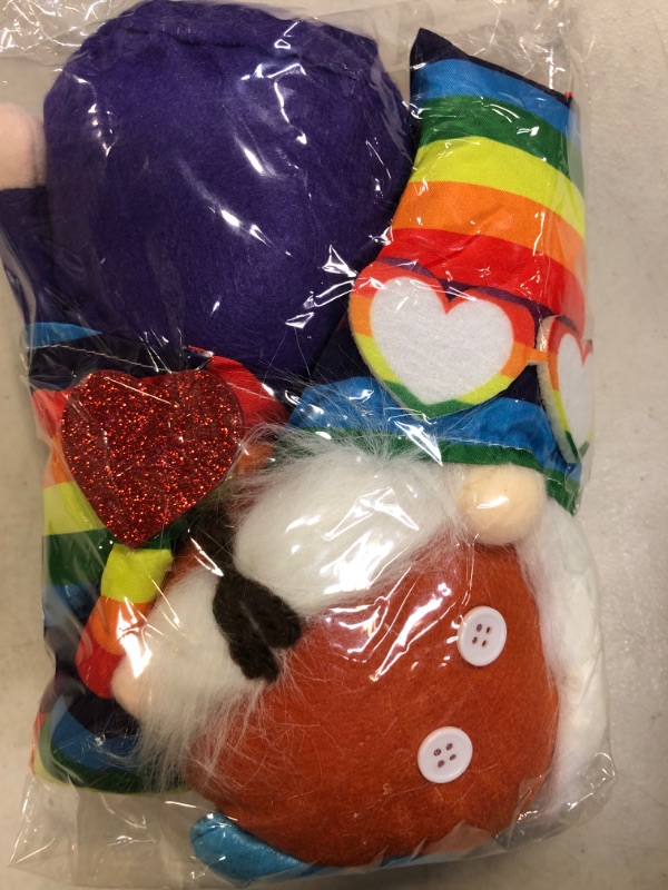 Photo 2 of Ameter Christmas Plush Gnomes Decorations, 2Pcs Thanksgiving Stuffed Animal - Cute and Soft Holiday Rainbow Stuffed Animal - Great Gift for Kids