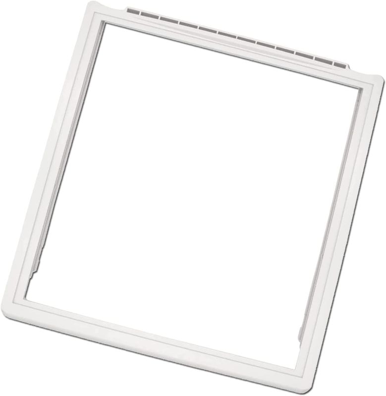 Photo 1 of 241969501 Crisper Pan Cover For Frigidaire, Refrigerator Shelf Frame Without Glass, Delicatessen Drawer Cover (17-3/8" x 18-3/8")
