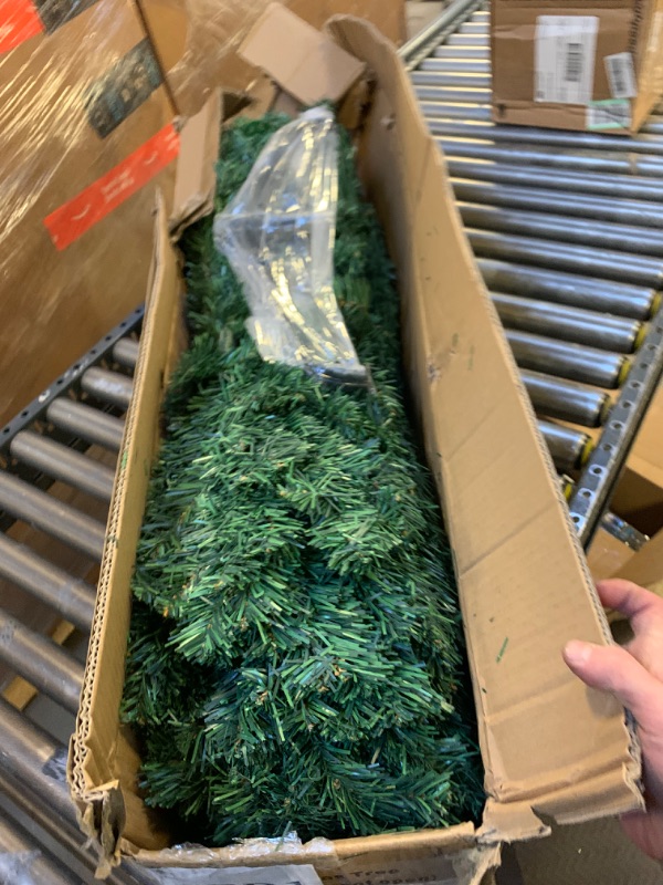 Photo 3 of 8ft Premium Spruce Artificial Holiday Christmas Tree for Home, Office, Party Decoration with 1,800 Longer and Wider Branch Tips, More Denser, Easy Assembly, Foldable Base --- Box Packaging Damaged, Item is New