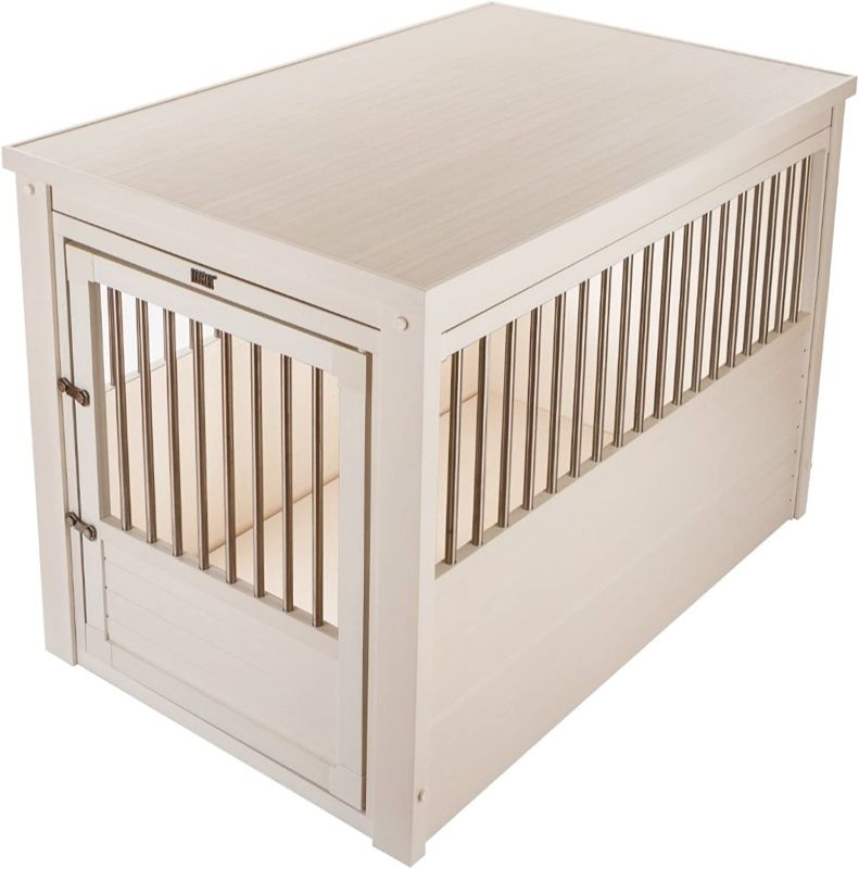 Photo 1 of New Age Pet ecoFLEX Pet Crate/End Table, X-Large, Antique White
