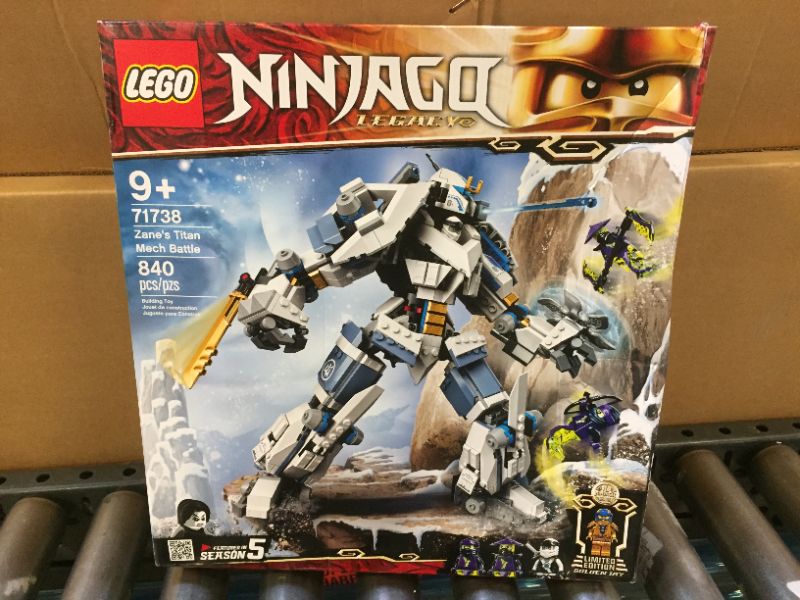 Photo 2 of LEGO Ninjago Zane's Titan Mech Battle 71738 Building Toy Set for Kids, Boys, and Girls Ages 9+ (840 Pieces) Frustration-Free Packaging