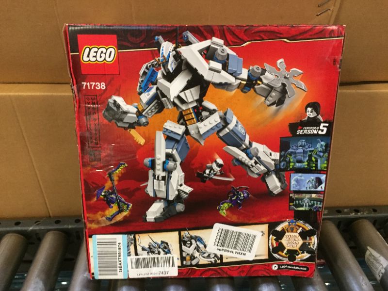 Photo 3 of LEGO Ninjago Zane's Titan Mech Battle 71738 Building Toy Set for Kids, Boys, and Girls Ages 9+ (840 Pieces) Frustration-Free Packaging