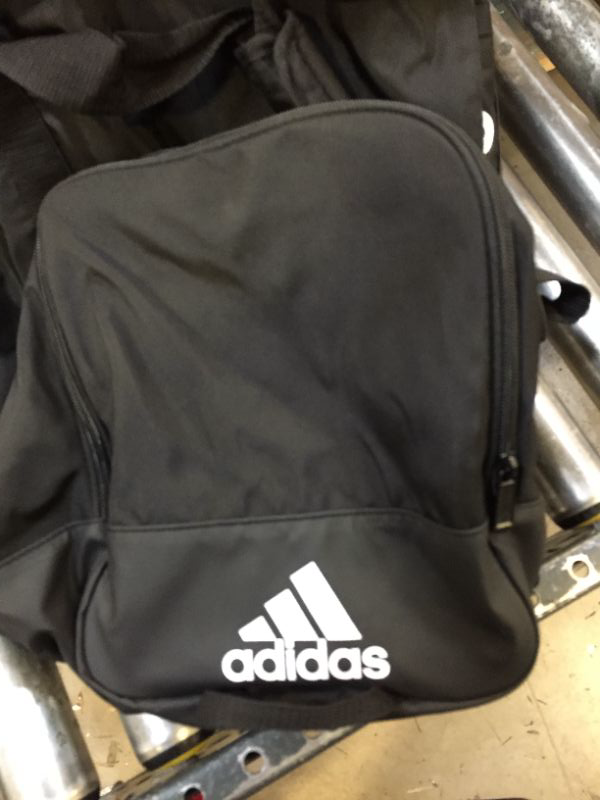 Photo 3 of adidas Defender 4 Medium Duffel Bag One Size Black/White  *** ITEM HAS WEAR FROM PRIOR USE ***