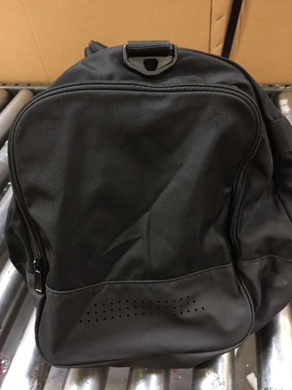 Photo 4 of adidas Defender 4 Medium Duffel Bag One Size Black/White  *** ITEM HAS WEAR FROM PRIOR USE ***