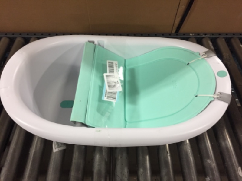 Photo 2 of 4-in-1 Grow-with-Me Bath Tub by Frida Baby Transforms Infant Bathtub to Toddler Bath Seat with Backrest for Assisted Sitting in Tub
